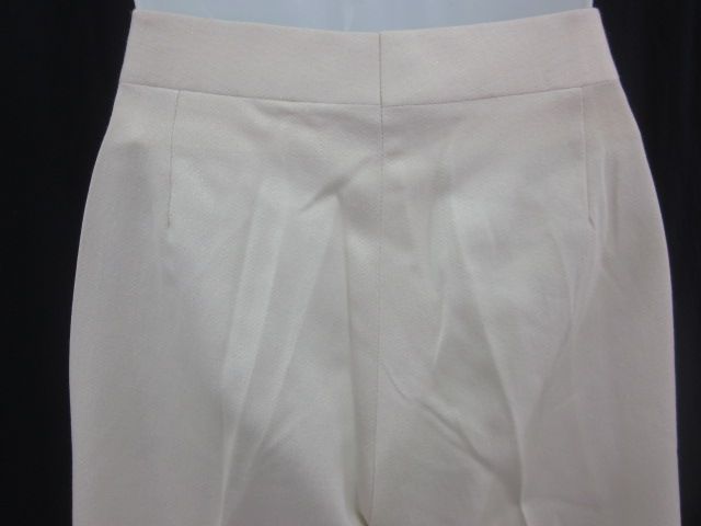 TULEH Cream Silver Metallic Wool Pants Slacks Sz 6  