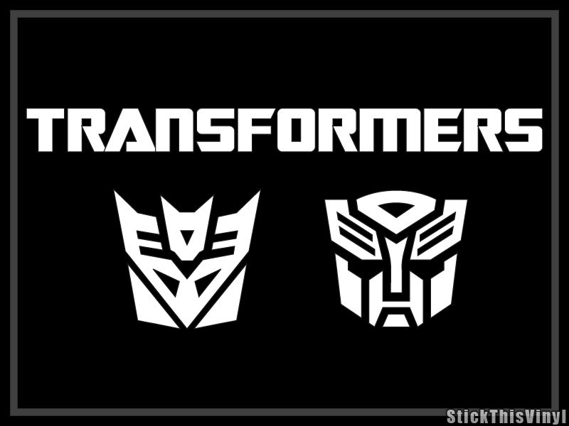 Transformers Autobot Logo Decal Vinyl Sticker (2x)  