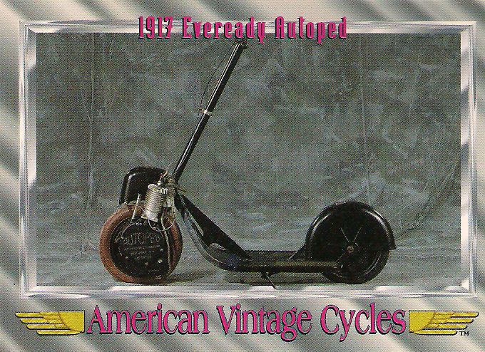 Vintage Cycles 1917 Eveready Autoped Scooter 155cc Four Stroke Engine 