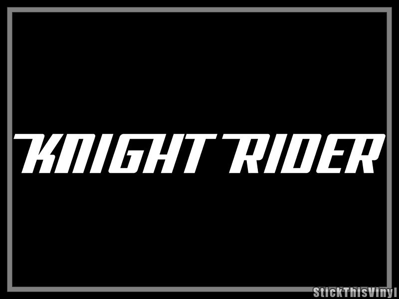 Knight Rider 1982 David Hasselhoff Decal Sticker (2x)  