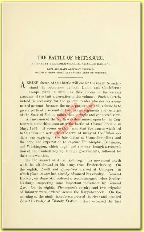 17th Maine Infantry Regiment at Gettysburg ~ Civil War History ~ Book 