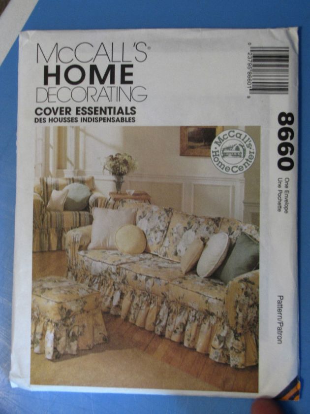 McCALLS HOME DEC SEWING PATTERN NEW # 8660 COVER ESSEN  