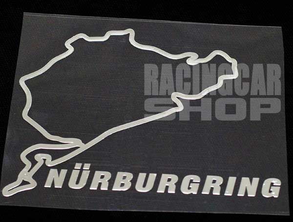 Nurburgring METAL STICKER BENZ BMW AUDI VW 2PCS/SET  