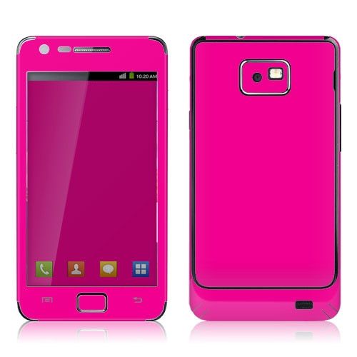   Galaxy S2 i9100 Full Body Skin Sticker Pastel Pink, Hot Pink  