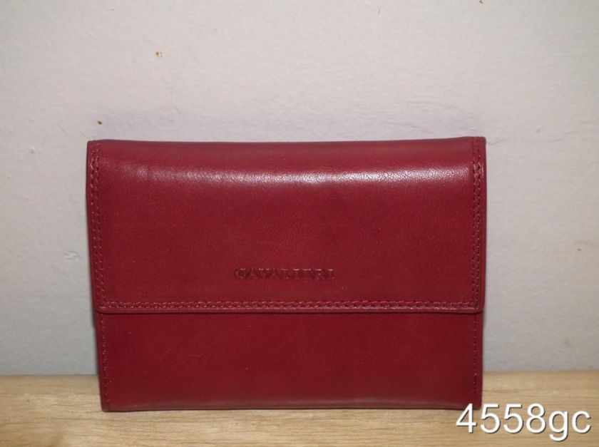 ITALIAN DESIGNER LEATHER FRENCH PURSE WALLET NEW IN BOX  