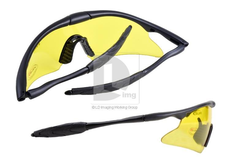 TACTICAL SHOOTING GLASSES PROTECTIVE EYEWEAR YELLOW New  