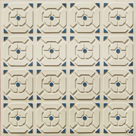 102 Grey Blue TIN Alternative PVC Ceiling Tiles  