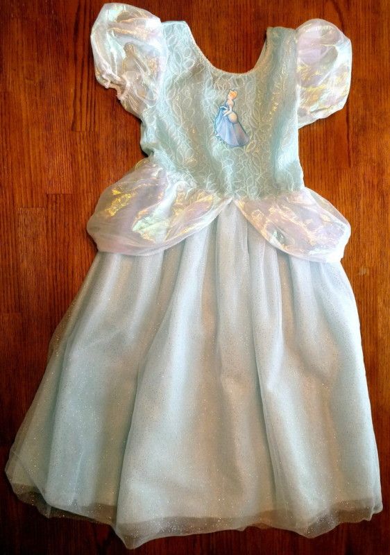 Disney Princess Cinderella Girls Halloween Costume Size 8 9 10 Full 