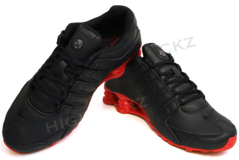 Nike Shox NZ Black Red 378341 000 Mens New Running Shoes Size 7~13 